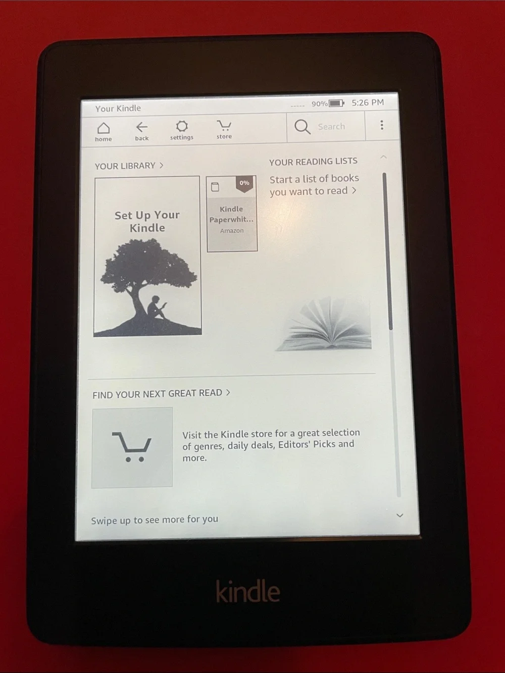 Amazon Kindle Paperwhite 2  (2013), 2GB,  Ad-Free Lockscreen, includes case